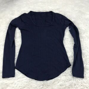 Lululemon Between The Lines Long Sleeve Deep Navy